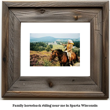 family horseback riding near me in Sparta, Wisconsin